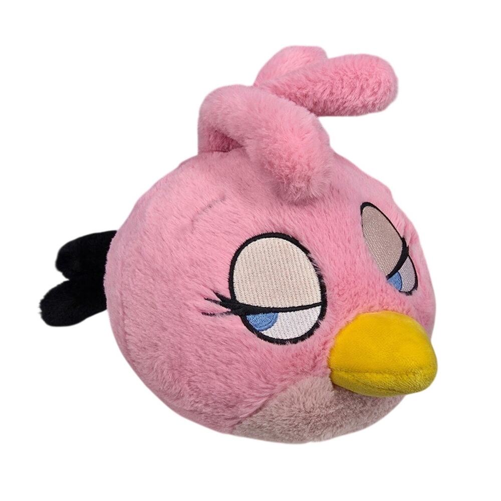 ANGRY BIRDS STELLA 8" PLUSH – PINK BIRD – 2022 MIGHTY MOJO TOYS – CUDDLY SOFT